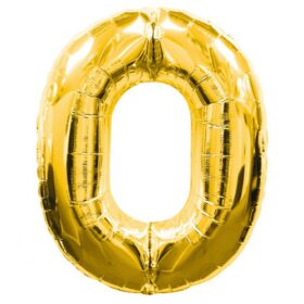 0 Rakamlı Folyo Balon Gold Renk  40 inç (K0)