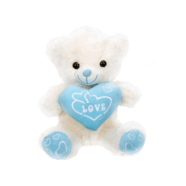 01000  Kalpli Peluş Ayı 30 cm - Görsel 4