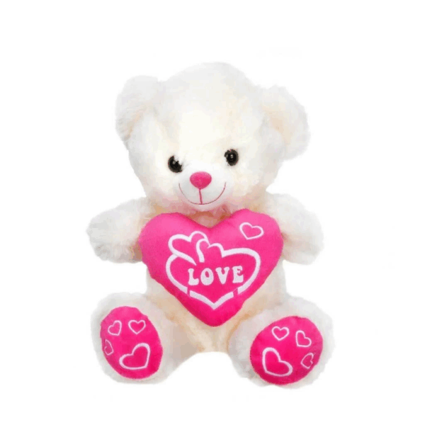 01000  Kalpli Peluş Ayı 30 cm - Görsel 5