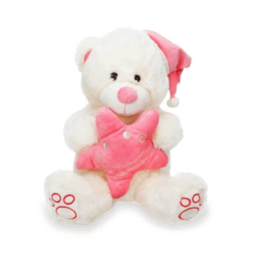 Çocuk 01007  Oturan Şapkalı ve Yastıklı İyi geceler 38 cm -Sunman
