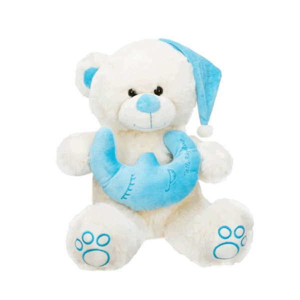 Çocuk 01007  Oturan Şapkalı ve Yastıklı İyi geceler 38 cm -Sunman - Görsel 2