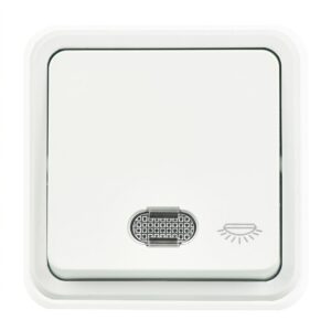 Günsan Misya Beyaz Işıklı Liht Anahtar