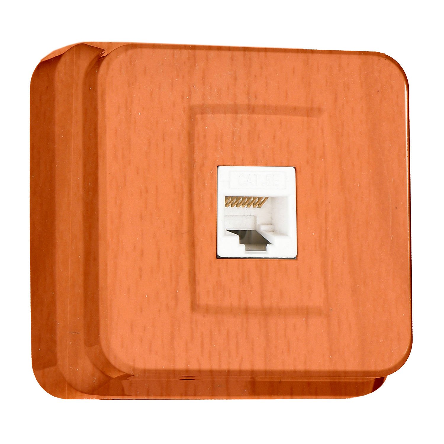 Günsan Fantasy Meşe Tekli Data Prizi (RJ45 Cat5E) - Görsel 2