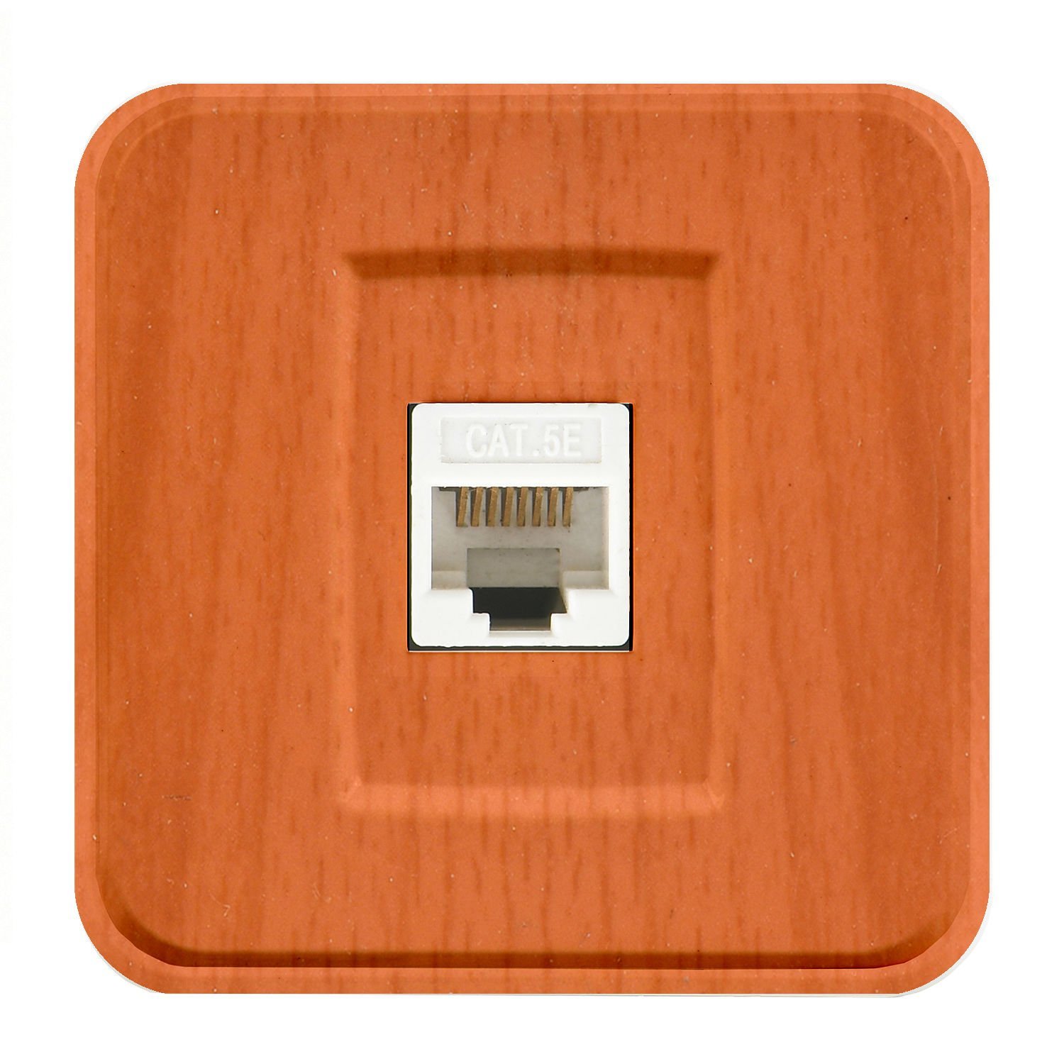 Günsan Fantasy Meşe Tekli Data Prizi (RJ45 Cat5E)