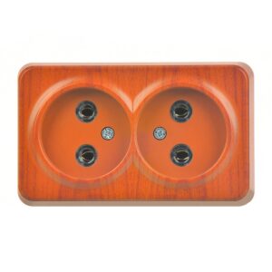 Günsan Fantasy Meşe İkili Priz