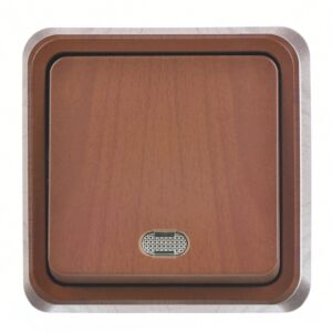 Günsan Fantasy Ceviz Işıklı Anahtar