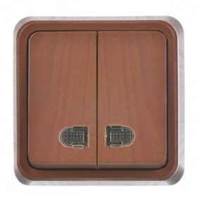 Günsan Fantasy Ceviz Işıklı Komütatör