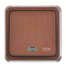 Günsan Fantasy Ceviz Işıklı Liht Anahtar