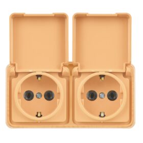 Günsan Misya Akçaağaç İkili Kapaklı Topraklı Priz