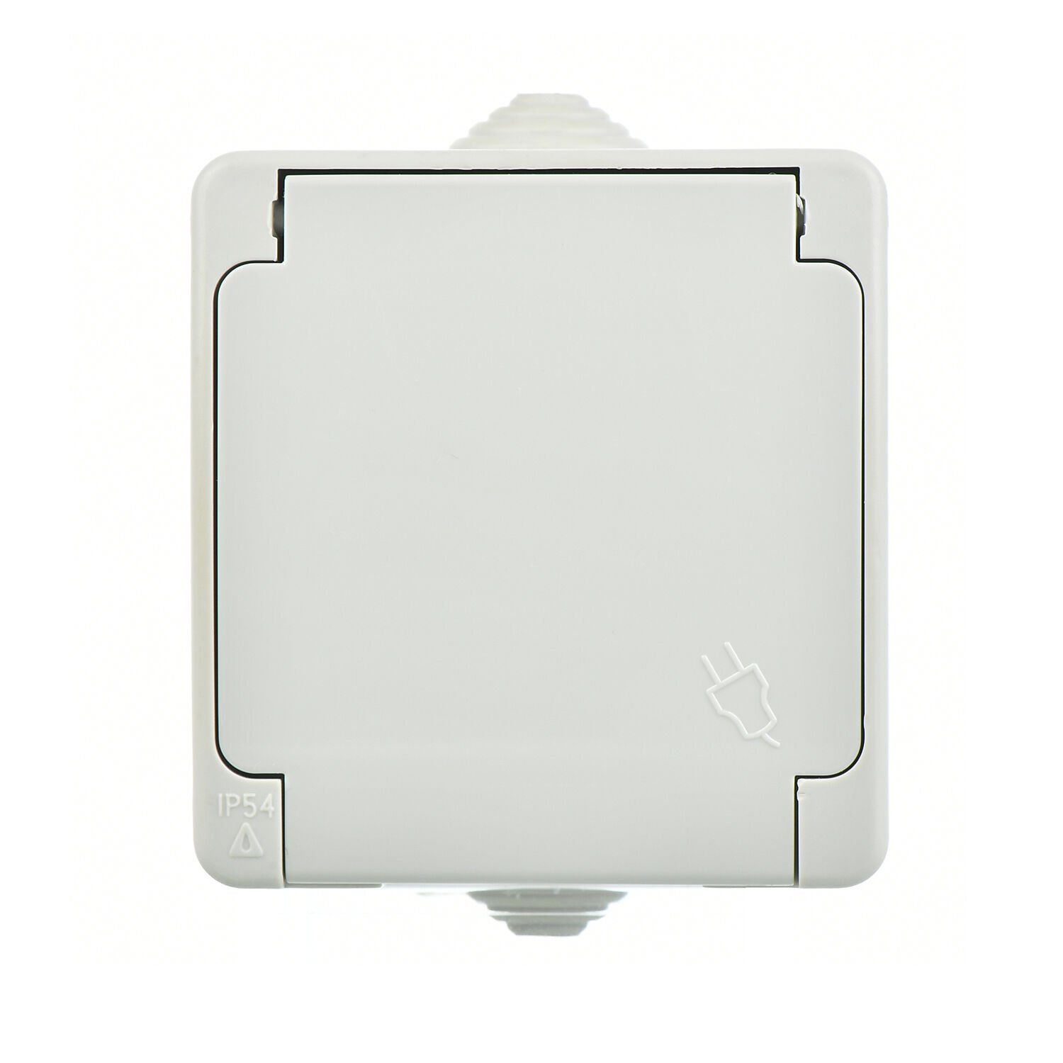 Günsan Nemliyer Beyaz Çocuk Korumalı Kapaklı Topraklı UPS Priz - Görsel 3