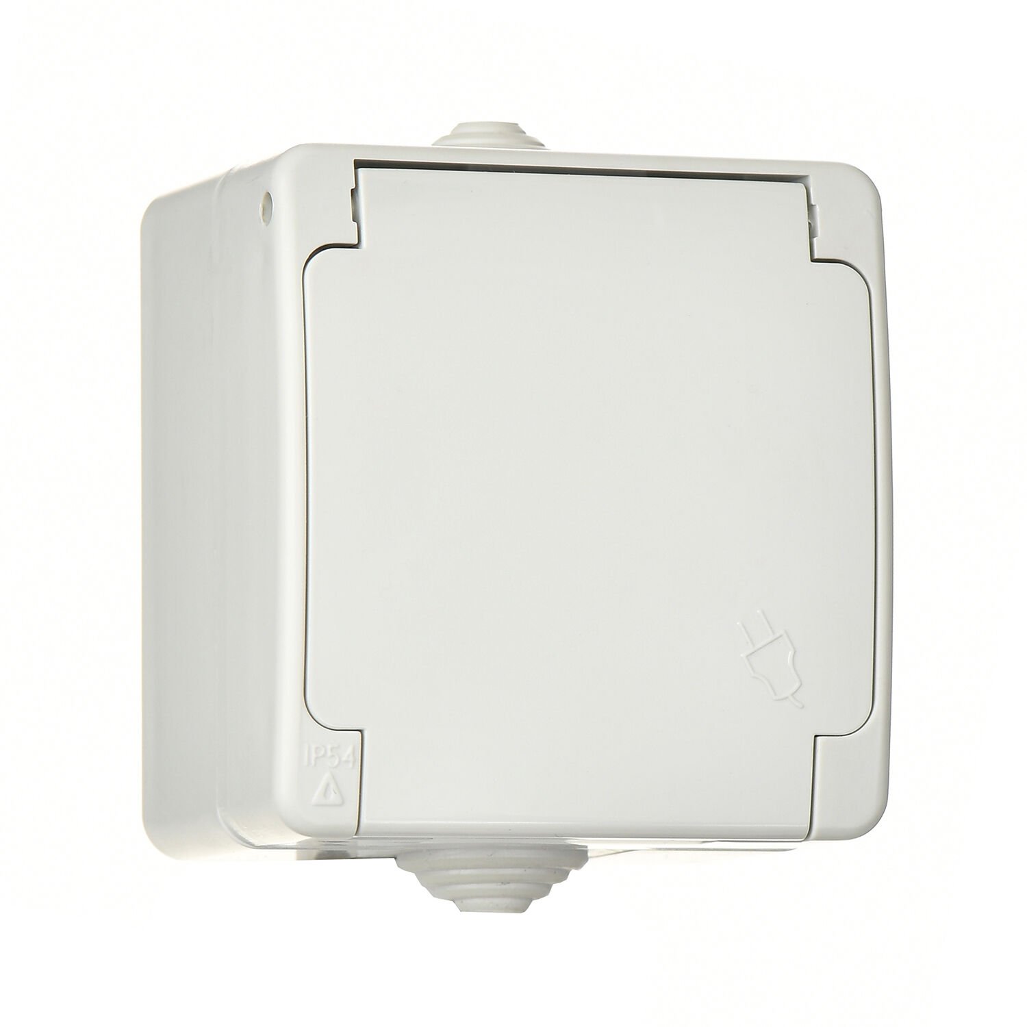 Günsan Nemliyer Beyaz Çocuk Korumalı Kapaklı Topraklı UPS Priz - Görsel 4