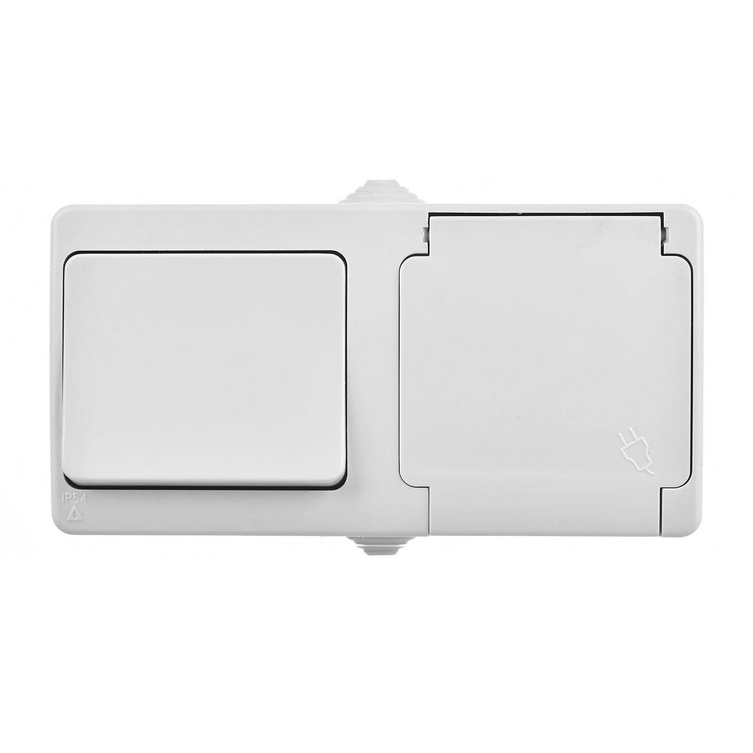 Günsan Fantasy Beyaz İkili Grup Priz (Anahtar + Kapaklı Topraklı Priz) - Görsel 3