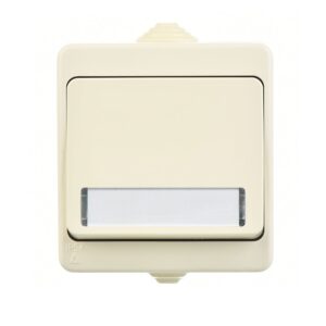 Günsan Nemliyer Krem Fantasy Işıklı Etiketli Zil Butonu 12V