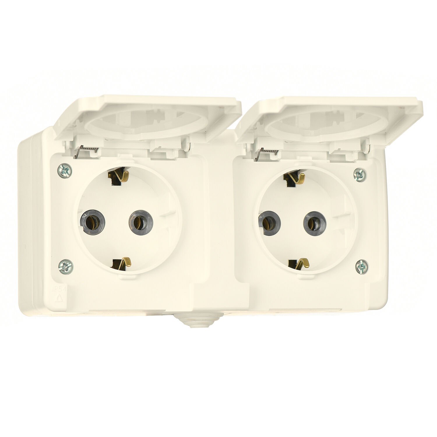 Günsan Fantasy Krem Kapaklı İkili Grup Priz (Topraklı Priz + Topraklı Priz) - Görsel 2
