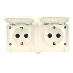 Günsan Fantasy Krem Kapaklı İkili Grup Priz (Topraklı Priz + Topraklı Priz)