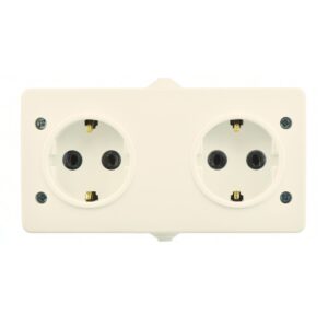 Günsan Fantasy Krem Kapaksız İkili Grup Priz (Topraklı Priz + Topraklı Priz)