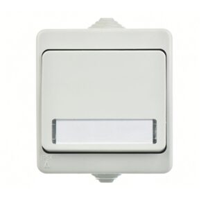 Günsan Nemliyer Gri Fantasy Işıklı Etiketli Zil Butonu 12V