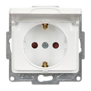 Günsan Fantasy Beyaz Kapaklı Topraklı Priz Mekanizma