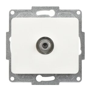 Günsan Fantasy Beyaz Tekli Uydu Prizi F Konnektörlü (Geçişli-Sonlu) Mekanizma