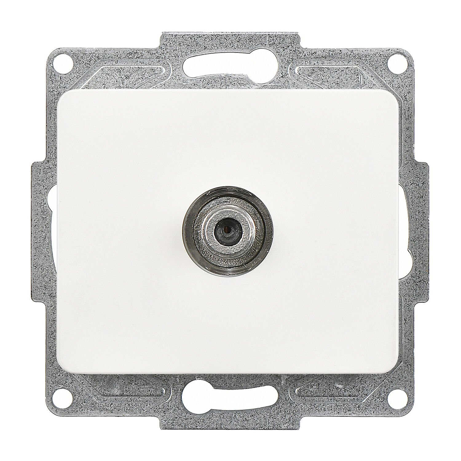 Günsan Fantasy Beyaz Tekli Uydu Prizi F Konnektörlü (Geçişli-Sonlu) Mekanizma