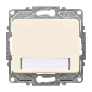 Günsan Fantasy Krem Fantasy Işıklı Etiketli Zil Butonu Mekanizma 12V