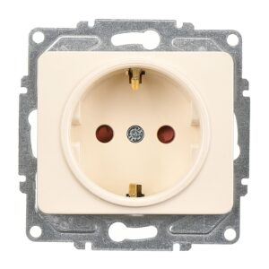 Günsan Fantasy Krem Çocuk Korumalı Topraklı Priz