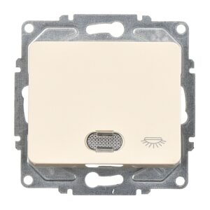 Günsan Fantasy Krem Işıklı Liht Anahtar Mekanizma (Klipsli)