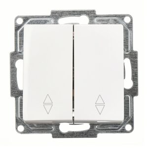 Günsan Visage Beyaz Vidalı Komütatör Vavien Anahtar - 10AX 250V