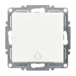 Günsan Visage Beyaz Vidalı Zil Butonu - 10AX 250V