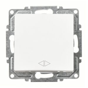 Günsan Visage Beyaz Vidalı Permütatör Ara Vavien Anahtar - 10AX 250V