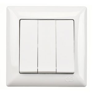 Günsan Visage Beyaz Üçlü Anahtar