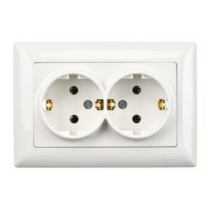 Günsan Visage Beyaz İkili Topraklı Priz