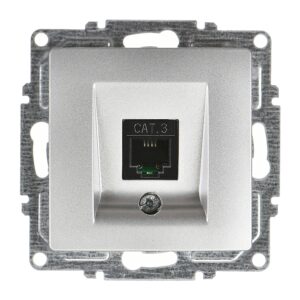 Günsan Visage Gümüş Nümeris Telefon Prizi (Cat3)