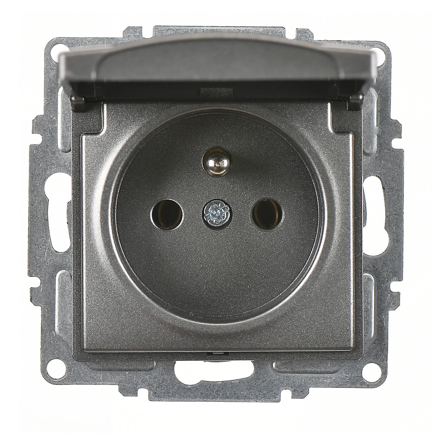 Günsan Visage Füme Kapaklı UPS Priz - Klipsli