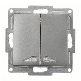 Günsan Visage Füme Klipsli Işıklı Komütatör