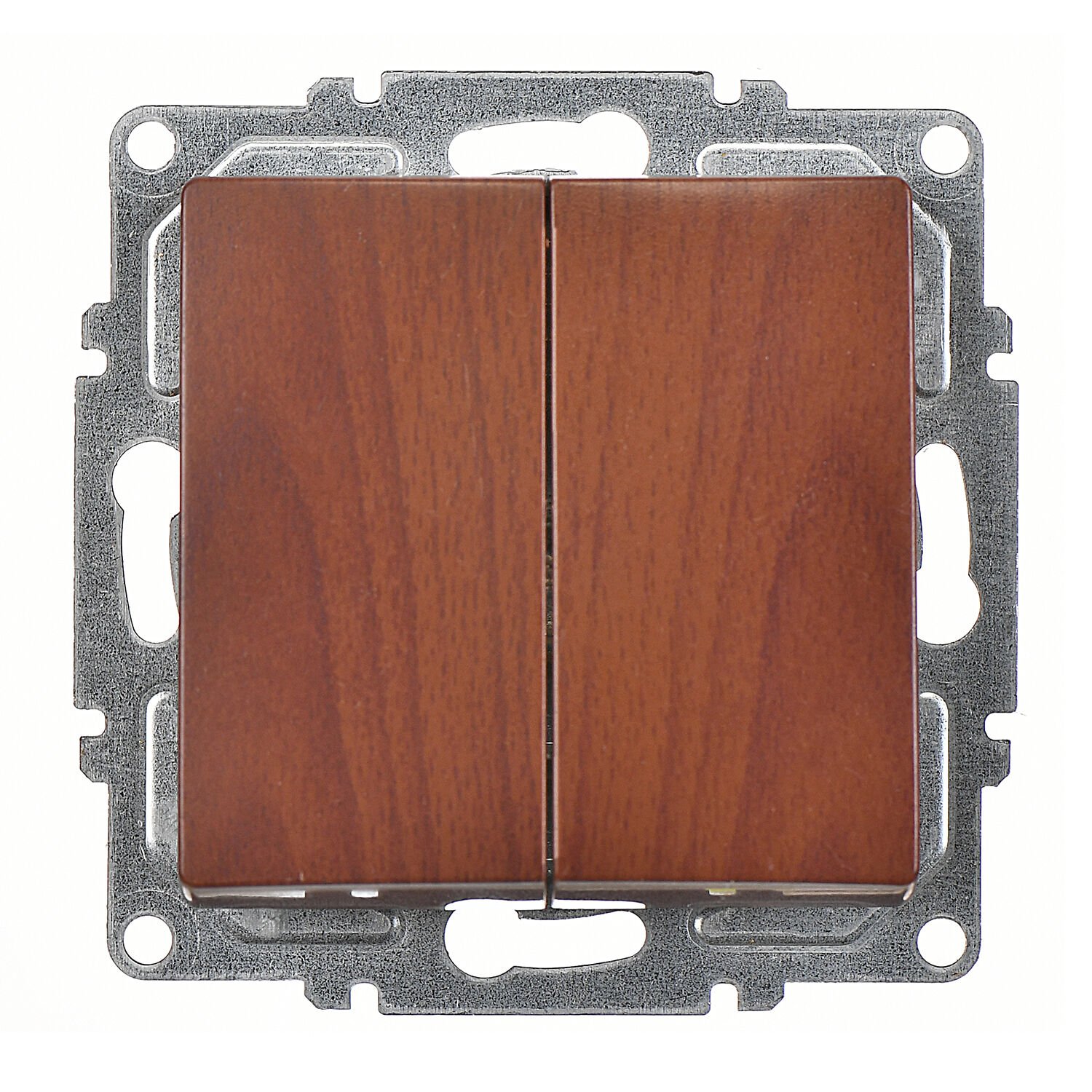 Günsan Visage Ceviz Klipsli Komütatör Anahtar - 10AX 250V