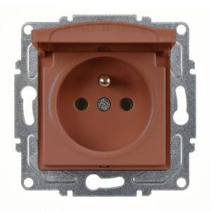 Günsan Visage Ceviz Kapaklı UPS Priz - Klipsli