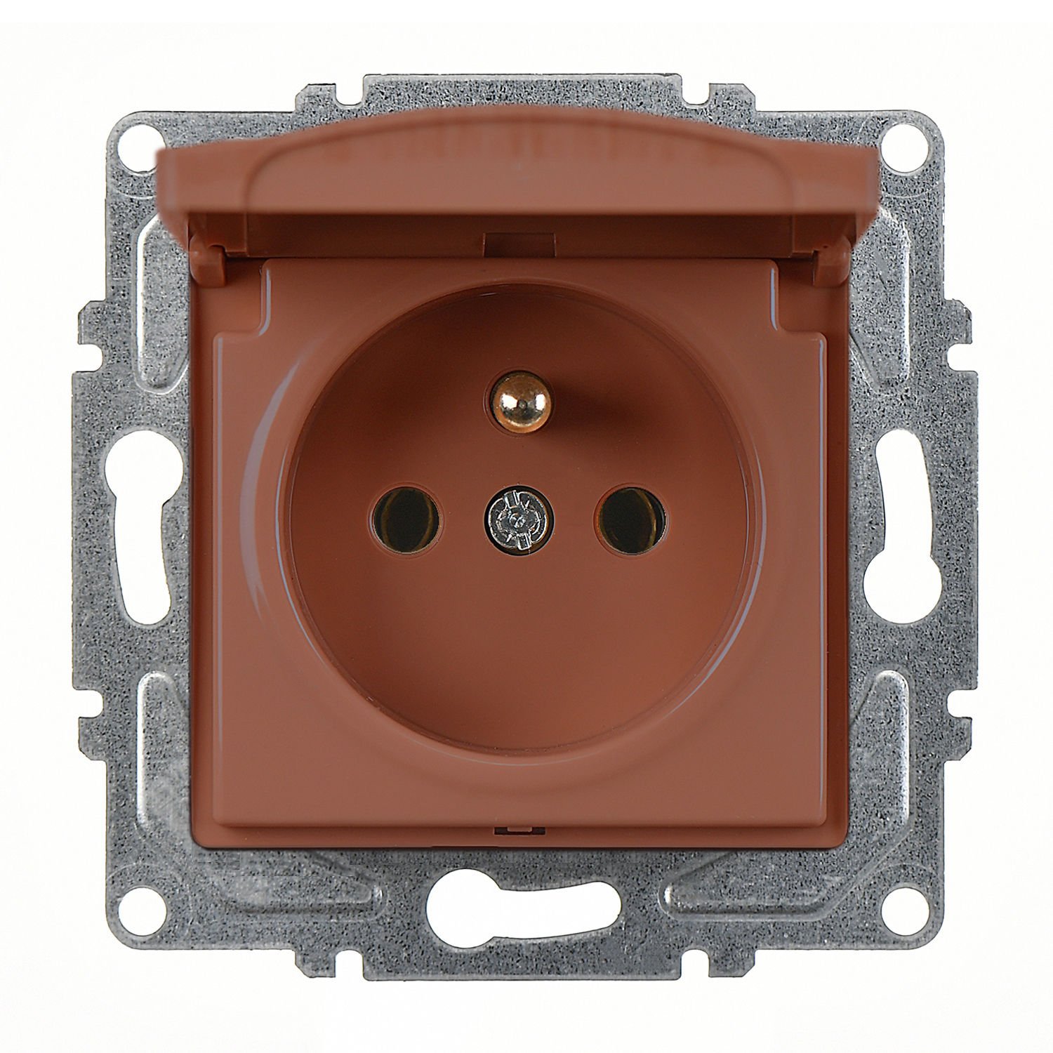 Günsan Visage Ceviz Kapaklı UPS Priz - Klipsli