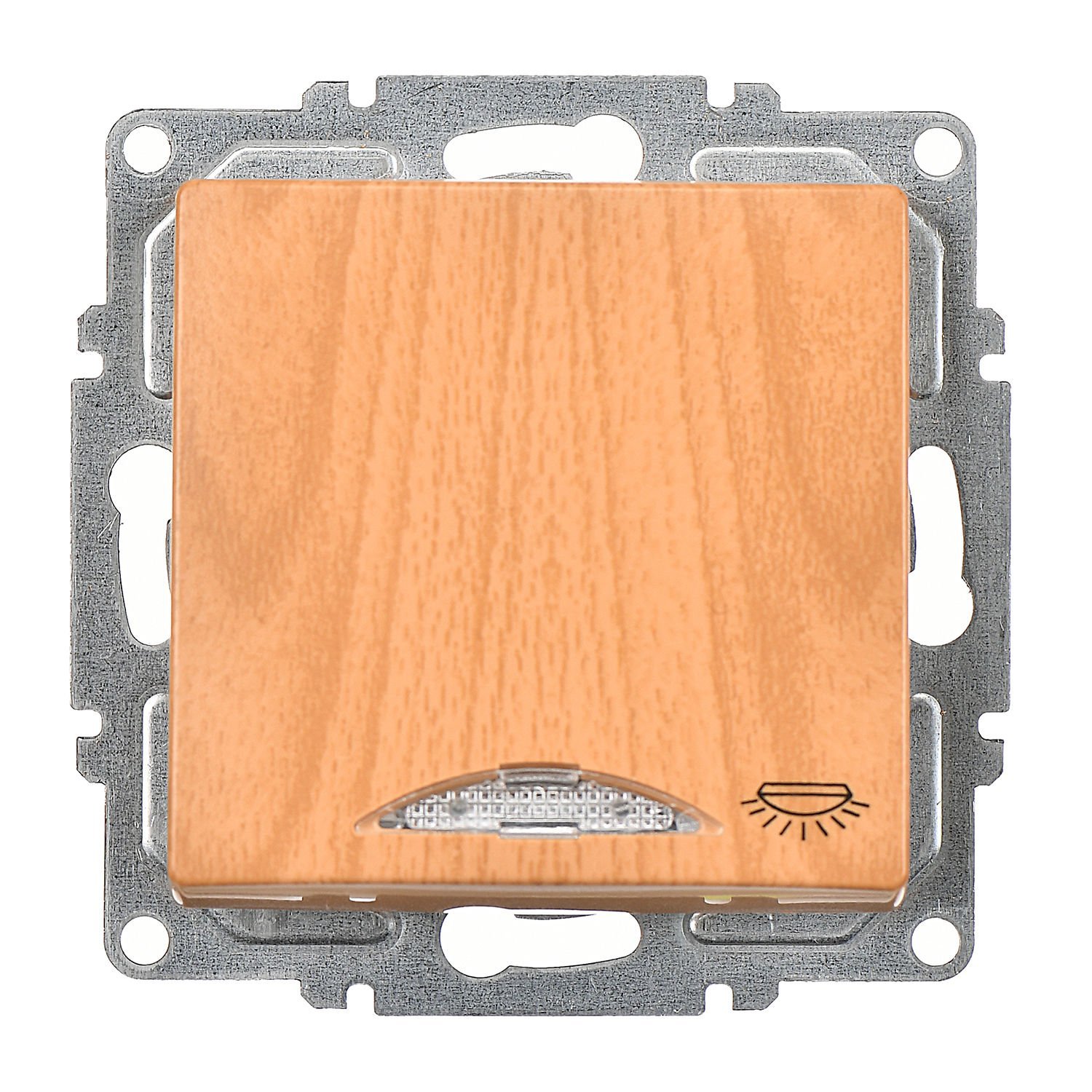 Günsan Visage Akçaağaç Vidalı Işıklı Liht Anahtar