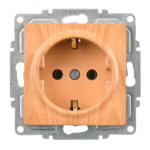 Günsan Visage Akçaağaç Topraklı Priz- 16A 250V - Vidalı