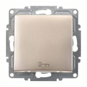 Günsan Visage Metalik Bej Klipsli Kapı Otomatiği - 10AX 250V