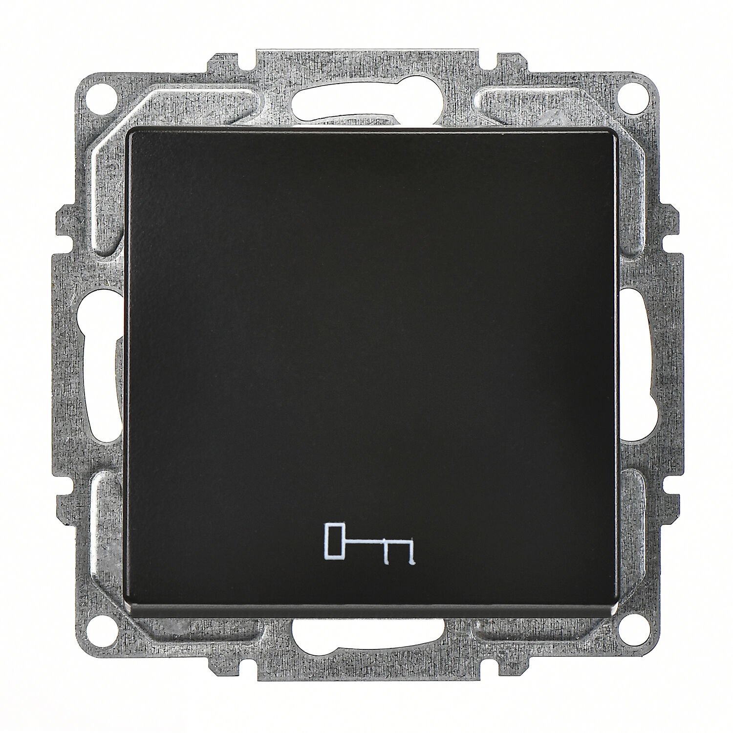 Günsan Visage Metalik Siyah Klipsli Kapı Otomatiği - 10AX 250V