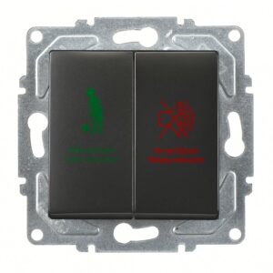 Günsan Visage Metalik Siyah Vidalı DND/MUR Komütatörü