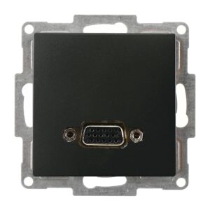 Günsan Visage Metalik Siyah Vidalı VGA Prizi