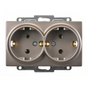 Günsan Visage  Mocha İkili Topraklı Priz