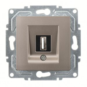 Günsan Visage Mocha Vidalı USB Data Prizi