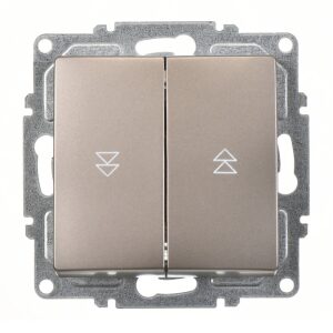 Günsan Visage Mocha Jaluzi Kumanda Anahtarı (İki Düğmeli)