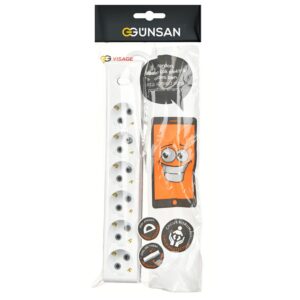 Günsan Altılı Çocuk Korumalı Topraklı Anahtarlı Priz 3m