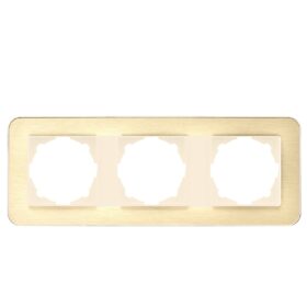 Günsan Radius Krem & Gold Üçlü Çerçeve