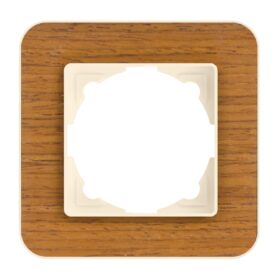 Günsan Radius Krem & Natural Teak Tekli Çerçeve